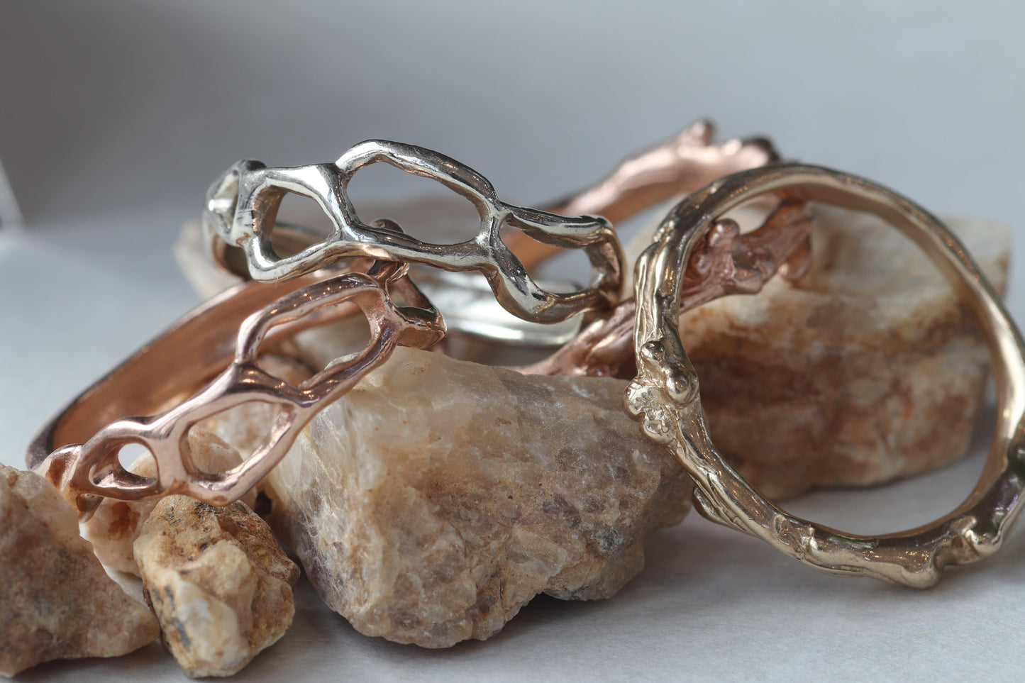 White Water Ring Silver