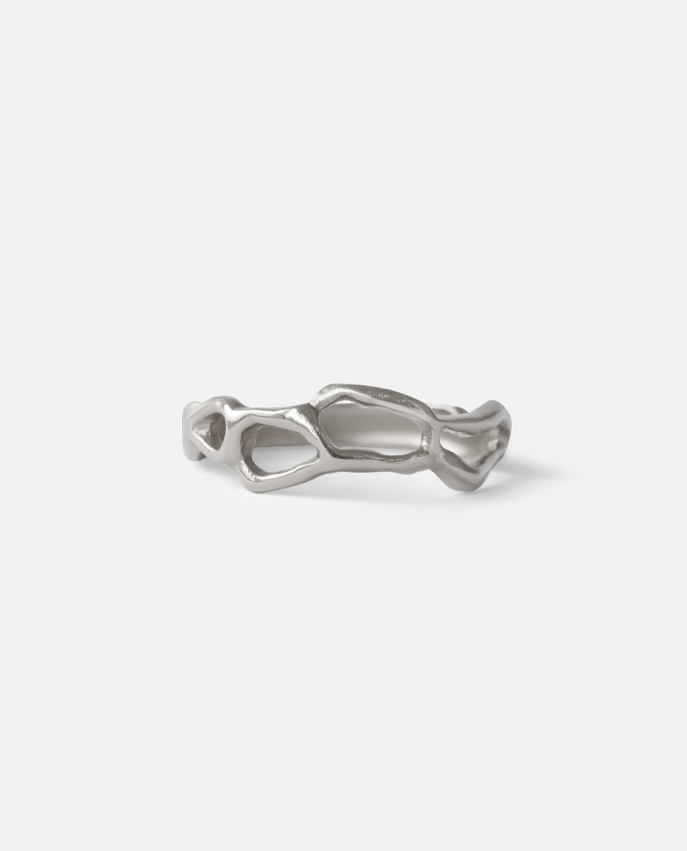 White Water Ring Silver
